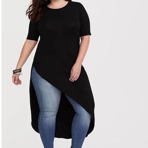 Asymmetrical Knotted Tunic Tee